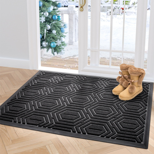 cross-border ins hotel supermarket non-slip carpet mat entry door mud scraping dust removal mat outdoor household rubber pad