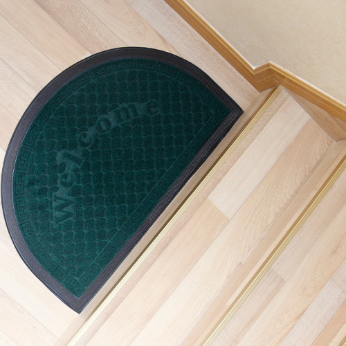 doorway foot mat entrance mats cross-border exclusive indoor and outdoor brushed embossed rubber door mat dragon scale english semicircle