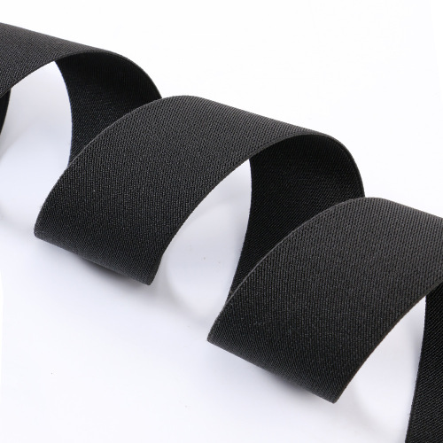 5.0cm High Elastic Black Strap Thickened Twill Shuttleless Elastic Band Luggage Outdoor Protective Gear Accessories Rubber Band