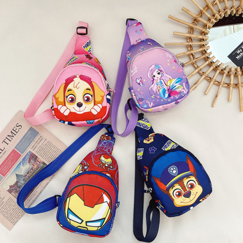mq children‘s chest pack cartoon crossbody bag coin purse mobile phone bag