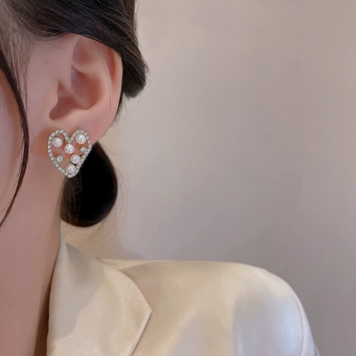cross-border e-commerce new korean style popular pearl jewelry earrings