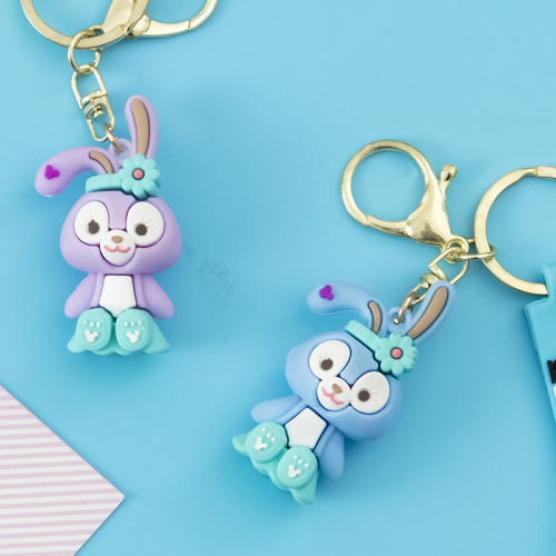 Cute Star Delu Cartoon Pendant Anime Doll bag Ornaments Men‘s and Women‘s Car Silicone Key Chain Gift Keychain