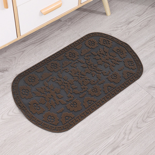 household entrance non-slip rubber ding pattern floor mat toilet floor mat suit bathroom non-slip floor mat