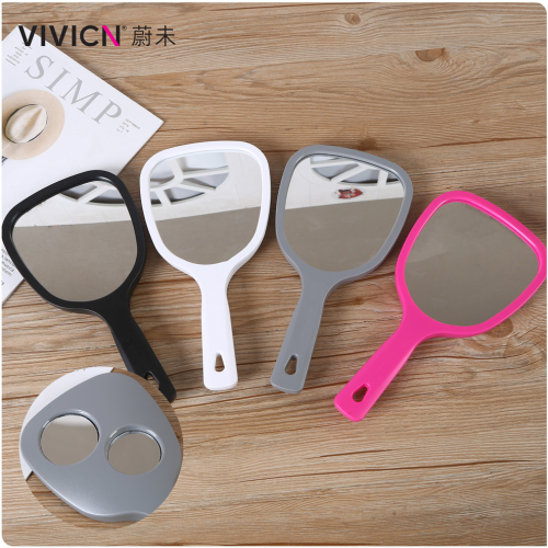 [Weiwei] Handle Mirror Hand-Held Cosmetic Mirror Beauty Salon Dental Oral Magnifying Glass Double-Sided Tattoo Mirror