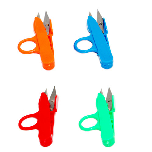 tc-800 supply color plastic handle yarn scissors high quality high carbon tool steel spring yarn scissors durable