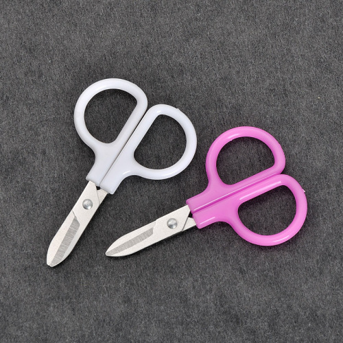 Plastic Small Scissors Mini Household Plastic Small Scissors Disposable Fashion Pointed Student Handmade Small Scissors
