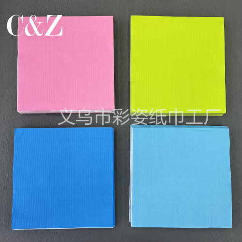 monochrome napkin handkerchief tissue 33 * 33cm restaurant printing napkin foreign trade factory direct sales