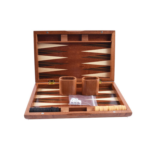 source factory customized high-end chess box wooden western puzzle game backgammon package