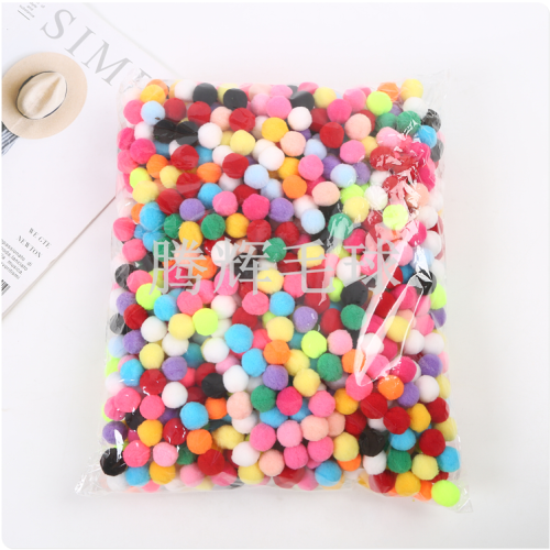 mixed high elastic color small hair ball diy children‘s creative handmade glitter plush ball size mixed jewelry material