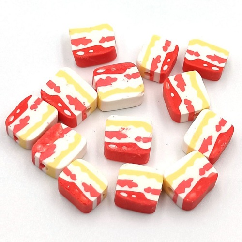 100 Pcs/Bag new Soft Pottery Pork Belly Punching Beads DIY Bracelet Necklace Accessories