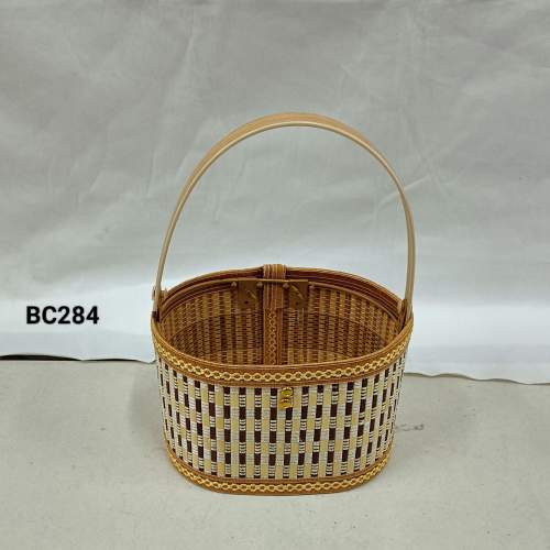 new folding oval bamboo storage basket home storage fruit basket fruit plate living room home storage box