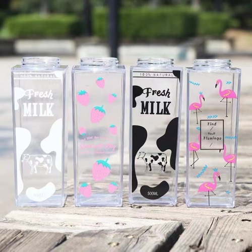 spot milk cup square creative water cup advertising cup gift japanese milk box 500ml1000ml
