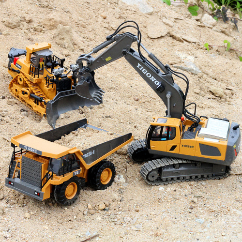Remote Control Excavator 2.4G Wireless Simulation Electricity Children‘s Large Digging Large Engineering Vehicle Cross-Border Toys