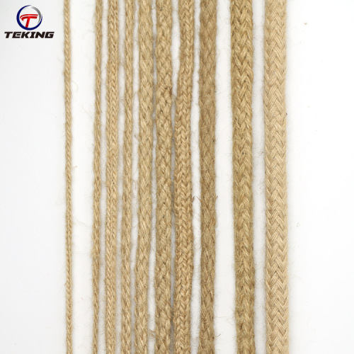 Factory Direct Supply Jute Hambroline DIY Retro Style Decorative Woven Jute Rope Color Woven Material Wholesale