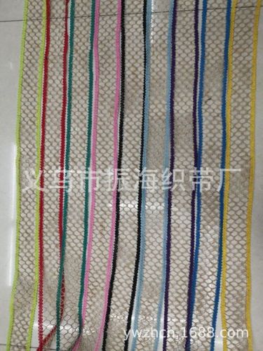 Factory Direct Sales 4.5cm Colorful New Hemp Lace Hemp Lace DIY Handmade Christmas craft Linen Roll