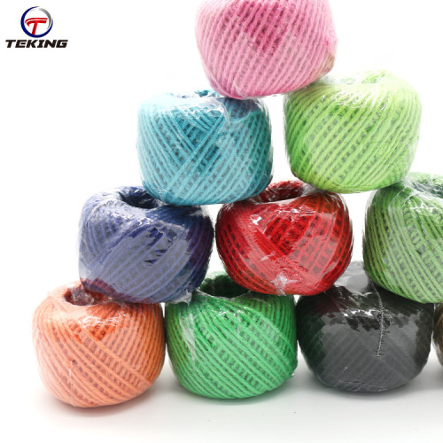 Factory Direct Sale Color Twine Ball DIY Photo Crafts Packaging Decoration Hemp Rope Colorful Jute Twine Ball