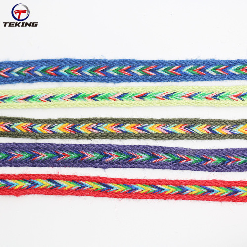 factory direct supply colorful linen decorative belt clothing clothing material ribbon spot wholesale