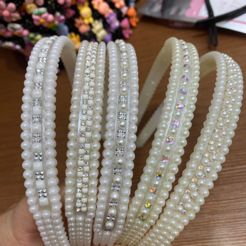 popular hot selling pearl headband headband wholesale diamond headband