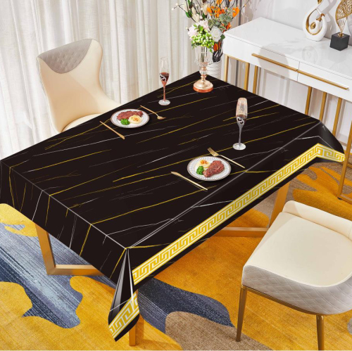 tablecloth， new high-end elegant top-grade tablecloth， waterproof and oil-proof， easy to scrub pvc tablecloth