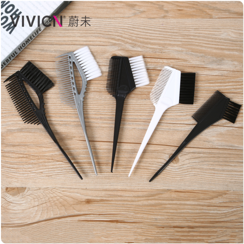 [weiwei] hair dyeing brush soft hair comb professional hair treatment comb double-sided highlight comb hair dyeing barber shop