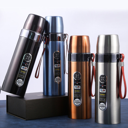 New 304 Stainless Steel Vacuum Thermos Cup Armor Bullet Large Capacity Water Cup Business Small Gift Wholesale