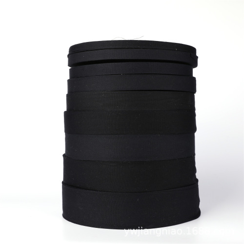 ribbon cotton tape white bleached black spot supply big discount 1cm color cotton boud edage belt