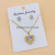 [Heart-Shaped Suit] ~ Earrings Necklace Female Micro Inlaid Zircon Exquisite Clavicle Titanium Steel Necklace Simple All-Match Trendy Style