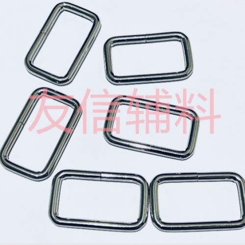 Factory Direct Sales Iron Wire Buckle Semicircle Square Pin Buckle Wire Hook round Three-Gear Buckle