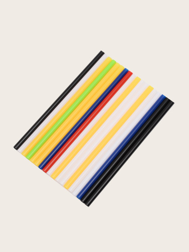 yao sheng plastic straw wholesale color threaded straw creative stripe hardened straw reusable banquet