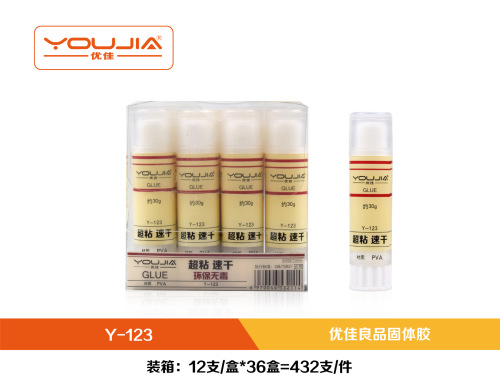 Youjia 30G Formaldehyde-Free High Viscosity Solid Glue Handmade Glue Stick Glue Office Solid Glue Stick Student Quick Stick