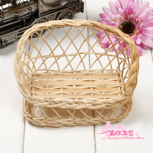 woven flower basket handmade woven bamboo basket fashion home fruit basket sundries storage basket storage wholesale