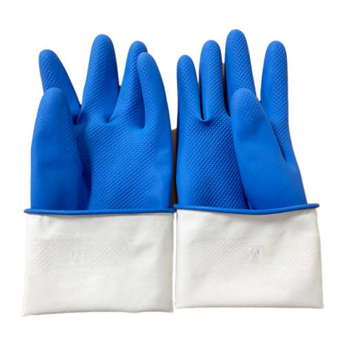 xinqing spray velvet latex thickened laundry waterproof non-slip rubber durable winter gloves