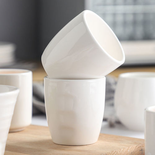pure white hotel supplies ceramic dongxing cup restaurant restaurant tea cup wine cup water cup wholesale foreign trade
