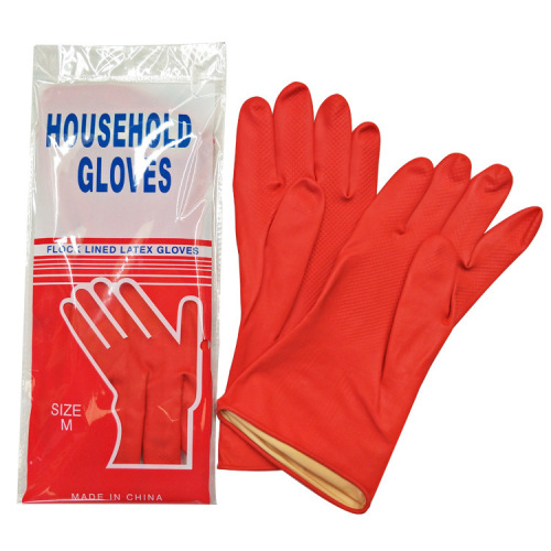 xinqing latex gloves red industrial gloves for construction site latex household gloves washing and washing rubber gloves