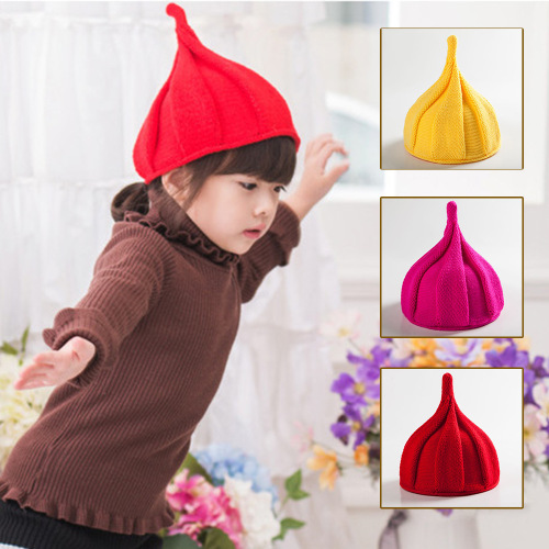 manufacturer‘s new pointed hat windmill watermelon baby twisted hat cashmere-like candy multi-color children‘s one-piece delivery
