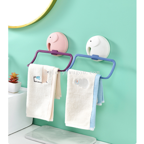Elephant Towel Rack， traceless Sticker Towel Hanging 409