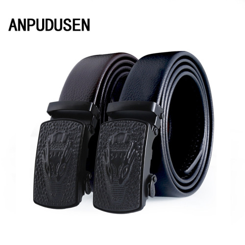 belt men‘s new business casual automatic buckle all-match belt wear-resistant scratch-resistant pants belt waist chain stall wholesale