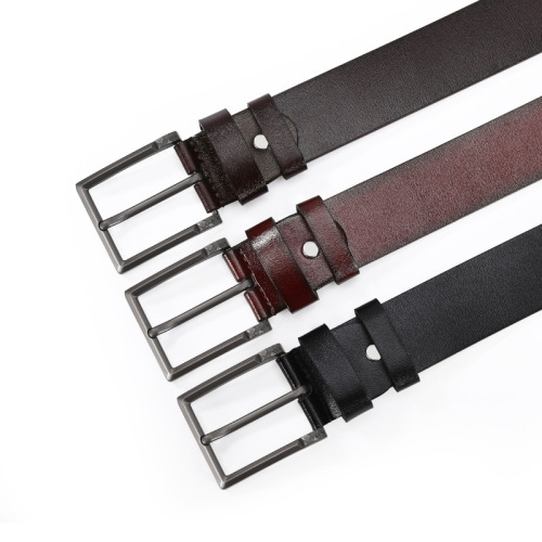 Belt Men‘s Simple Hot Classic Imitation Cowhide Pin Buckle Belt Korean Style Jeans belt Belt Belt Spot Wholesale
