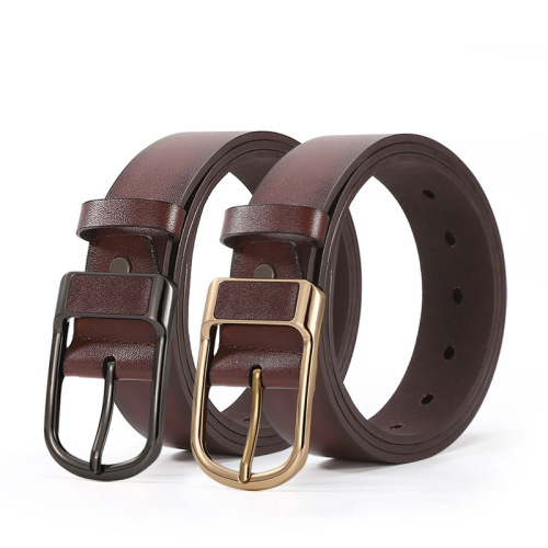 retro pin buckle belt fashion casual men‘s business belt young and middle-aged all-match pants belt factory spot wholesale