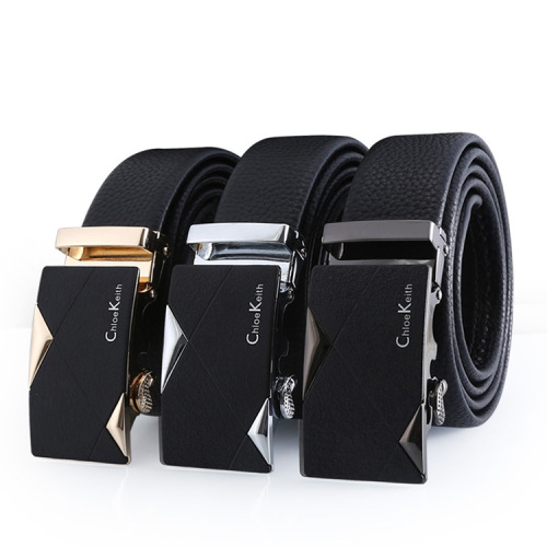 Men‘s Trendy All-Match Business Alloy Automatic Buckle Gift Box Set Pants Belt Stall Hot Sale Wholesale 