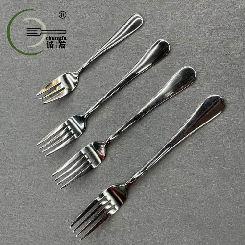 [Chengfa Tableware] Stainless Steel Fork Four-Tooth Three-Tooth Fork Long-Tooth Pasta Fork Steak Fork Western Tableware 
