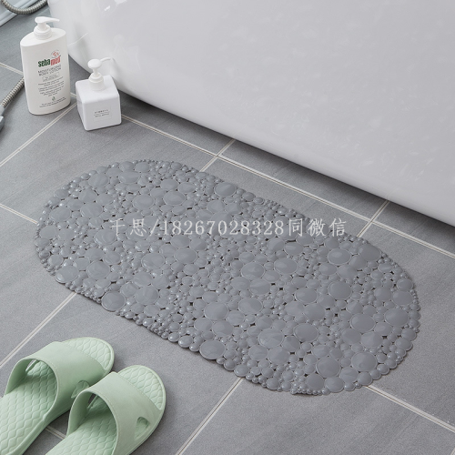 qiansi bathroom suction cup non-slip foot mat shower room bath home bathroom anti-fall mat toilet pvc floor mat
