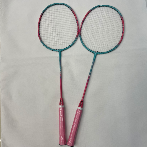Badminton Racket 2 PCs Single Shot Double Shot Training Shuttlecocks Full Ultra Light Badminton Racket