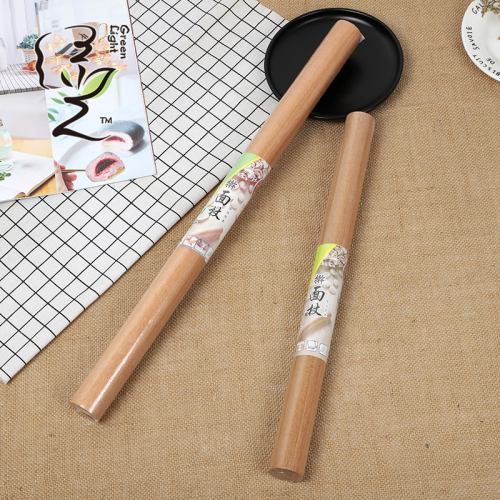 [Green Light] Solid Wood Rolling Pin Rolling Pin Kitchen Rolling Pin Wood Products Solid Wood Dumpling Skin Rolling Pin 