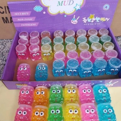 Novelty Toy Stall Children's Toy Leisure Toy Colored Clay Crystal Mud Plasticene Slime Foaming Glue Decompression