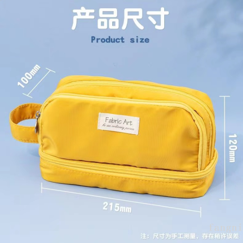 factory direct sales domestic and foreign trade new fresh double layer pencil case large capacity pencil case korean simple