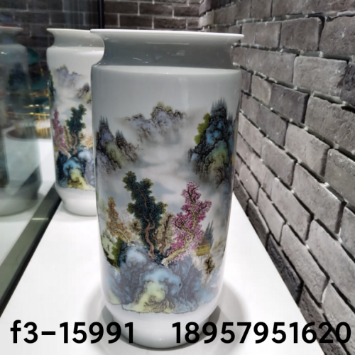 Hand-Painted Vase Decoration Small Vase Wine Cabinet Decoration Ceramic Vase Hand-Pulled Blank vase Flower and Bird Vase Color Vase