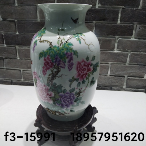 Hand-Painted Small Vase Hand-Painted Vase Craft Decoration Vase Decoration Ceramic Crafts Living Room Retro Handmade