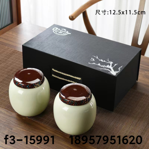 ceramic tea pot hand painted tea pot tea pot two-piece set color glaze tea pot gift box tea pot storage tank