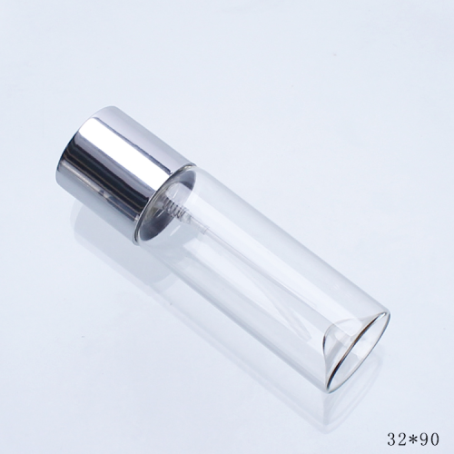 32mm Diameter Cylindrical Perfume Bottle 50ml Women‘s Glass Perfume Bottle Press Type Spray Bottle Storage Bottle